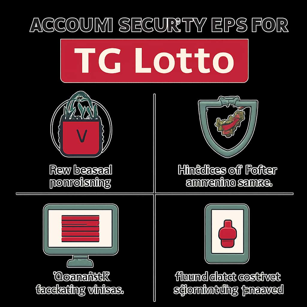 Illustration explaining account security measures for TC Lotto.