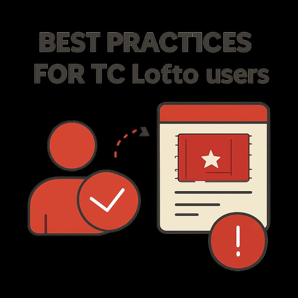 An educational diagram explaining best practices for TC Lotto users.