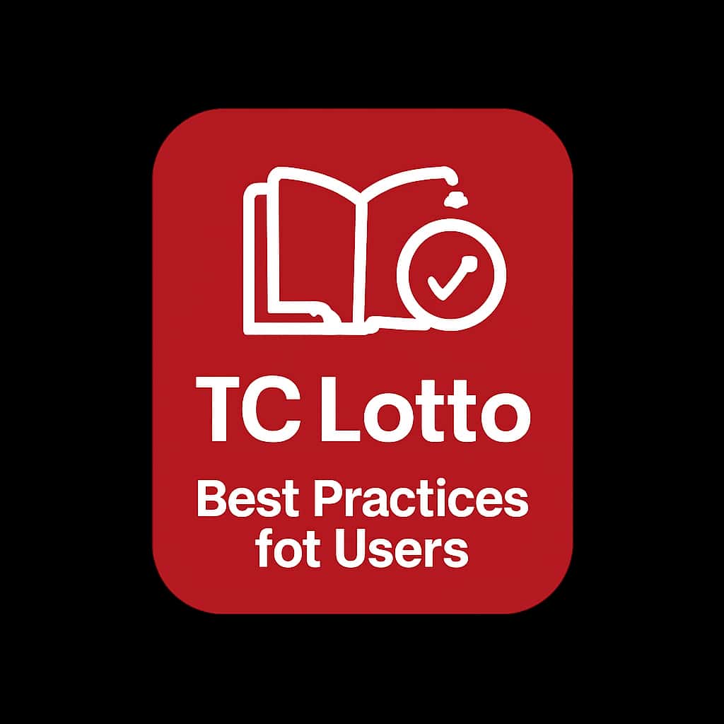 A badge illustrating best practices for TC Lotto users.