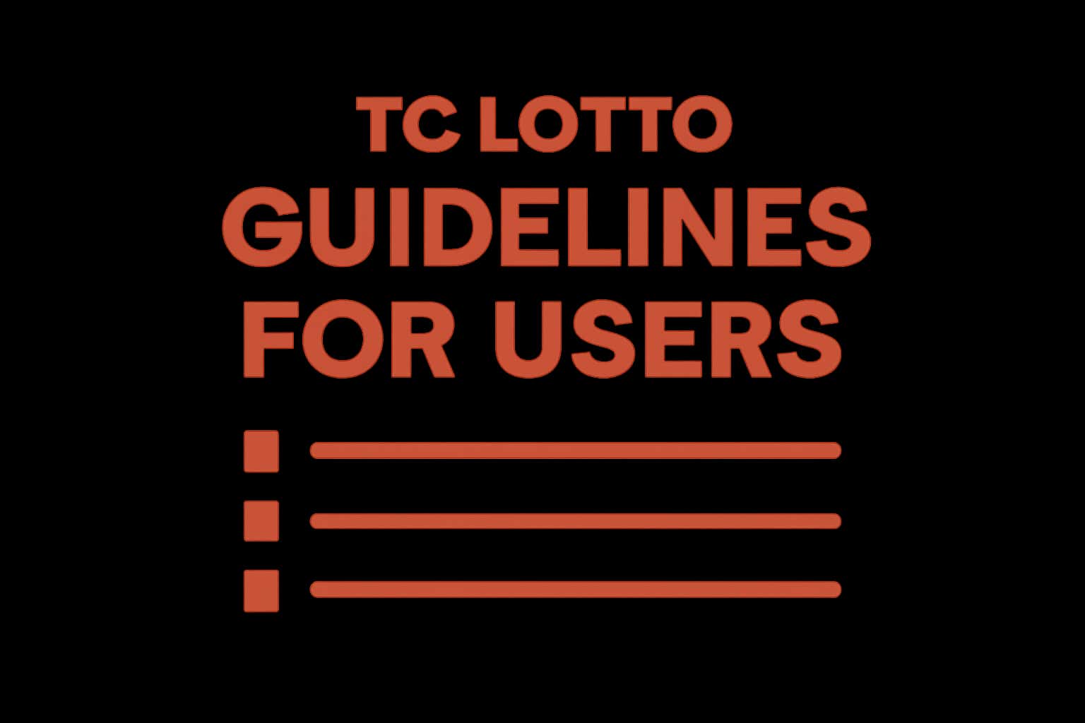Informational scene related to TC Lotto guidelines.