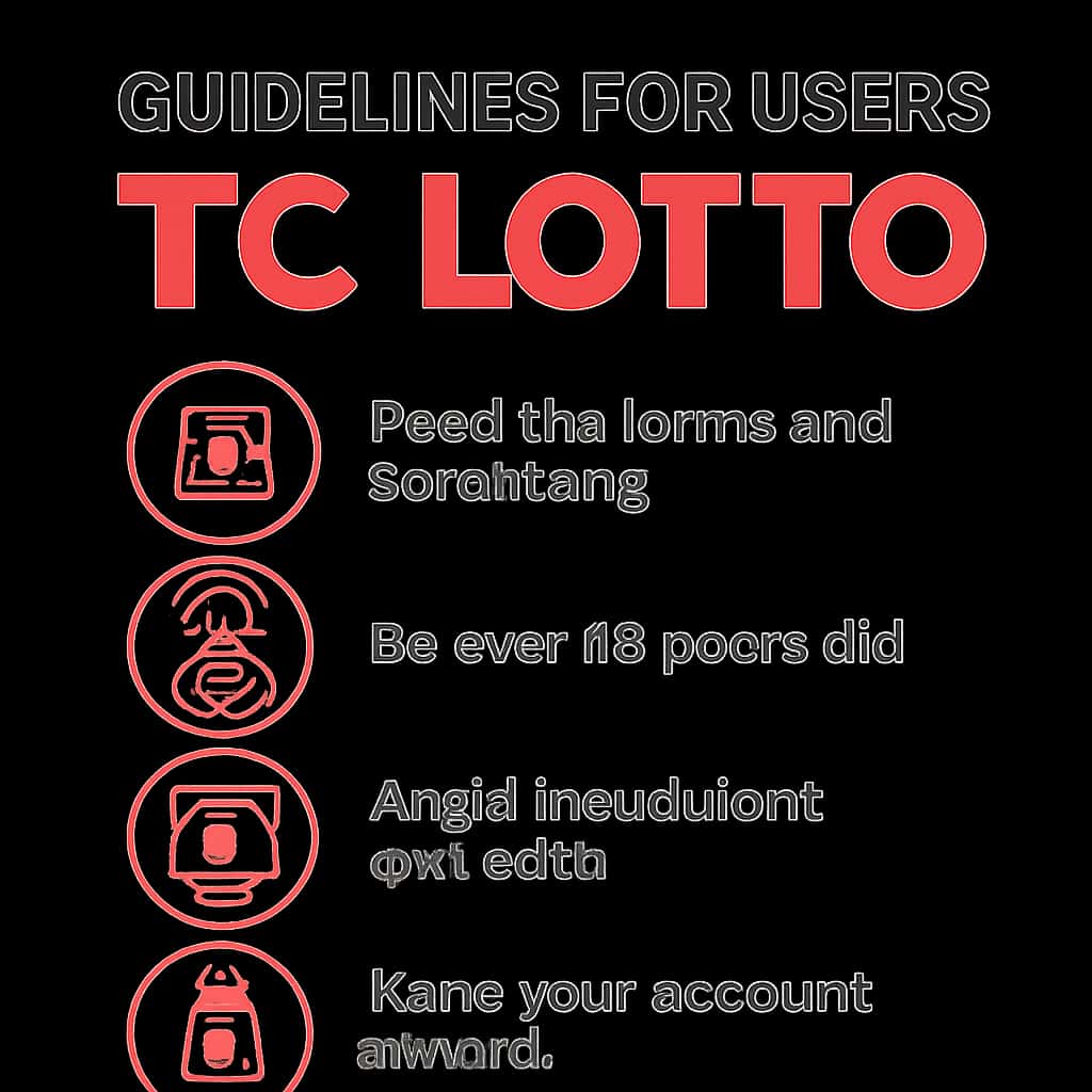 Illustration explaining TC Lotto user guidelines.