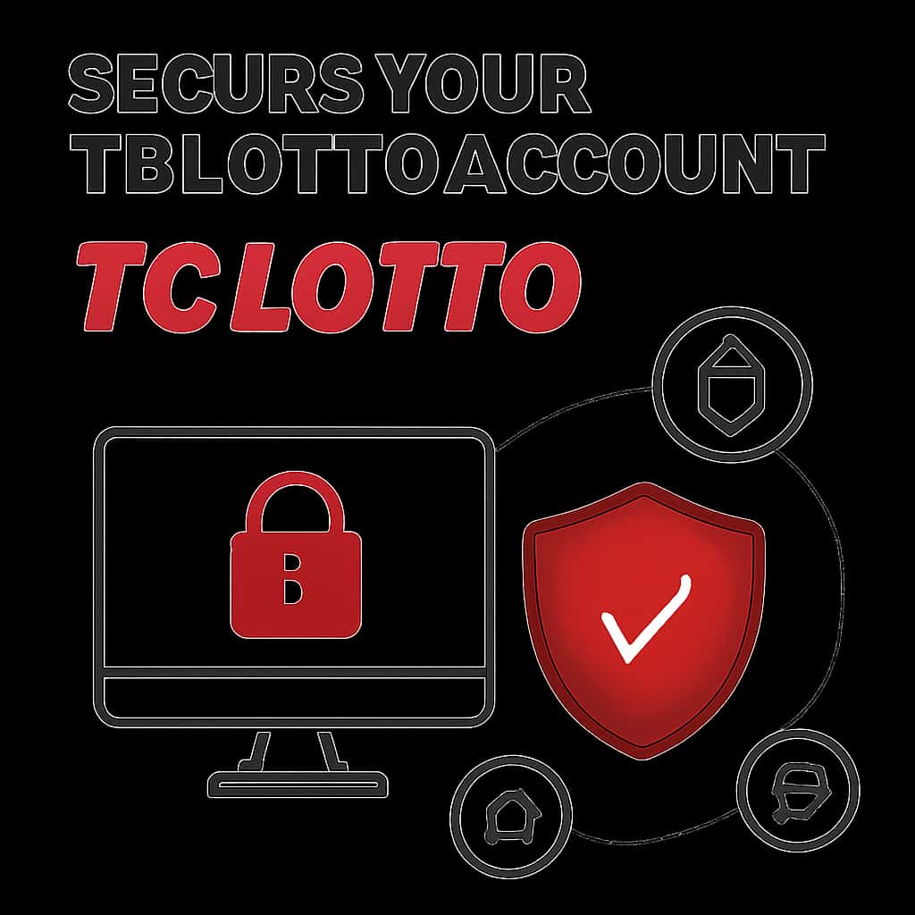 A diagram illustrating account security measures for TC Lotto.