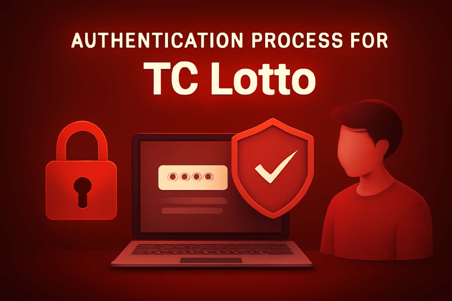 A neutral scene showcasing the Authentication Process for TC Lotto.