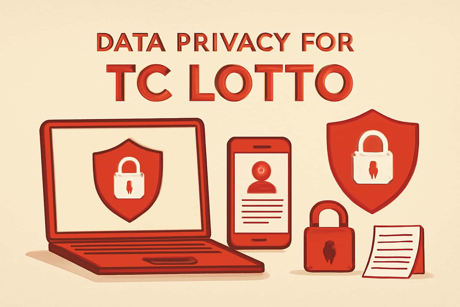 An informative and neutral visual representation of data privacy practices for TC Lotto.