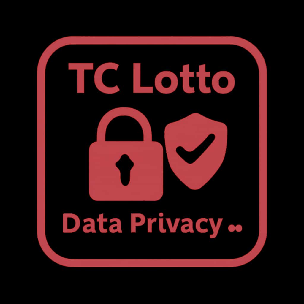 A professional icon representing the concept of data privacy for TC Lotto.