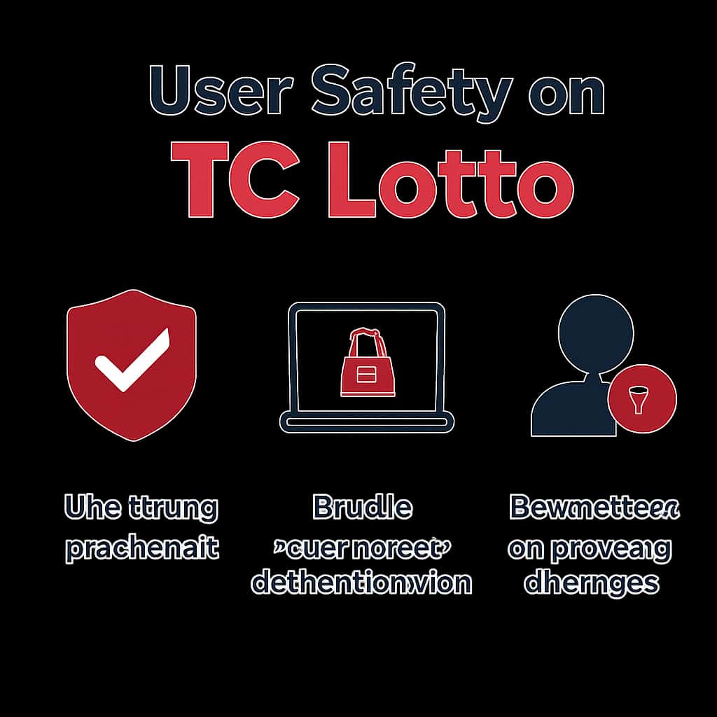 Diagram explaining user safety measures on TC Lotto