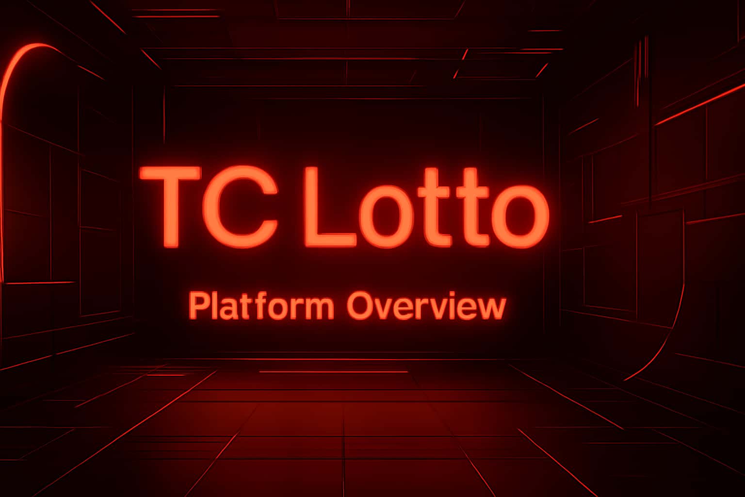 Futuristic 3D lottery platform background.